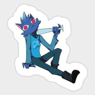 Mae from Night in the woods Sticker